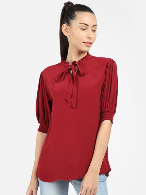 

COVER STORY Women Red Solid Top