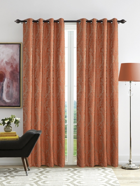 

Deco Window Orange Set of 2 Curtain Curtains