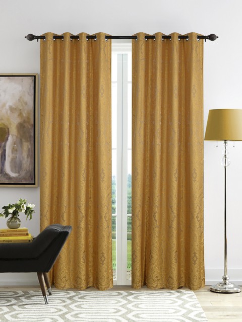 

Deco Window Gold-Toned Set of 2 Curtain Curtains