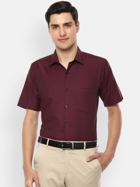 

Van Heusen Men Maroon Regular Fit Solid Formal Shirt