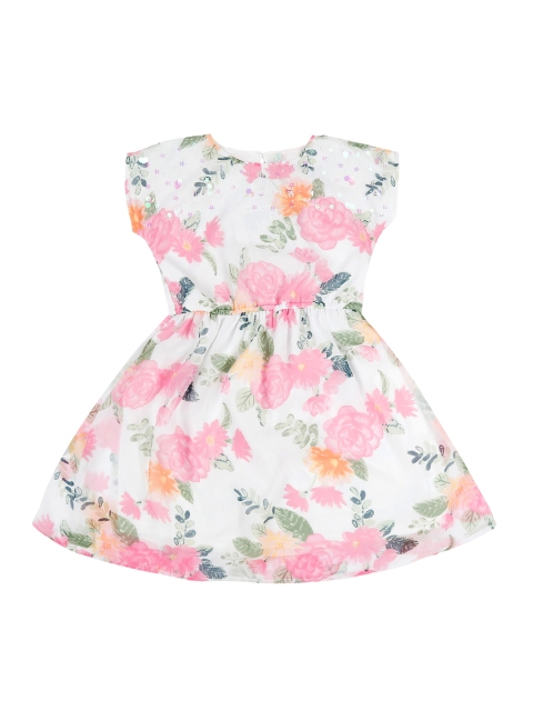 

Pantaloons Junior Girls Pink Printed Fit and Flare Dress