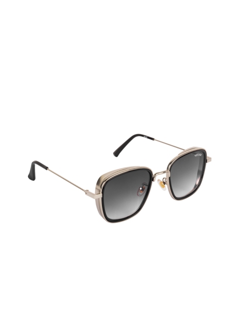 

Voyage Unisex Square UV Protected Sunglasses 58157MG3166, Black