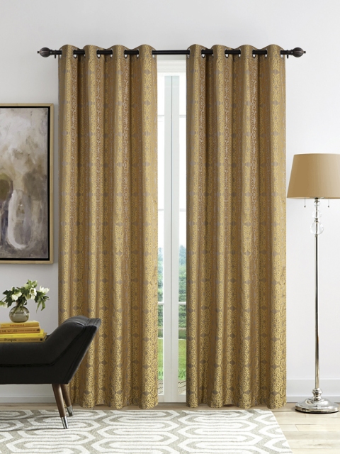 

Deco Window Gold-Toned Set of 2 Curtain