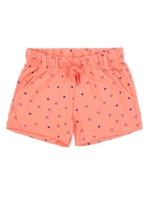 

Pantaloons Junior Girls Orange Printed Regular Fit Regular Shorts