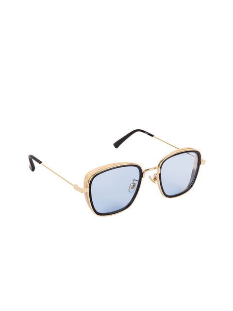 

Voyage Unisex Square UV Protected Sunglasses 58157MG3165, Blue
