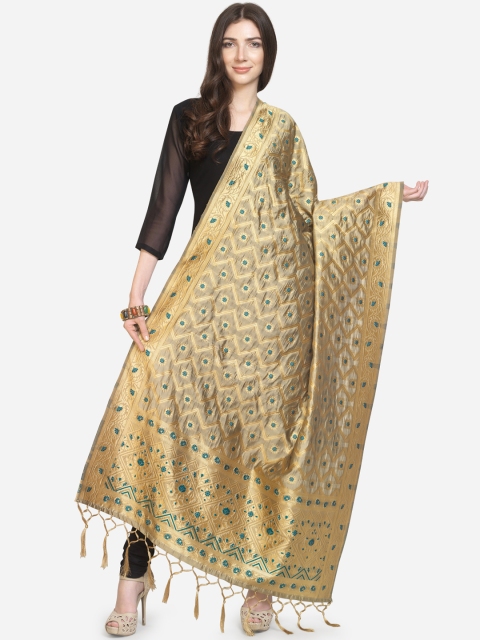

Satrani Beige Woven Design Dupatta