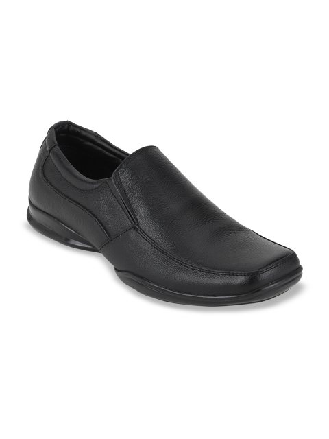 

Peter England Men Black Slip-On Sneakers