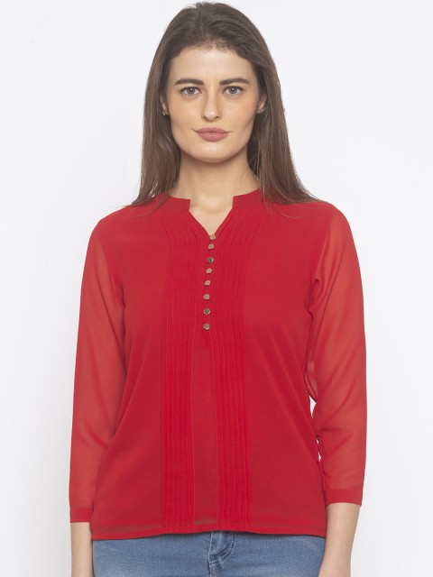 

Iti Women Red Solid Top