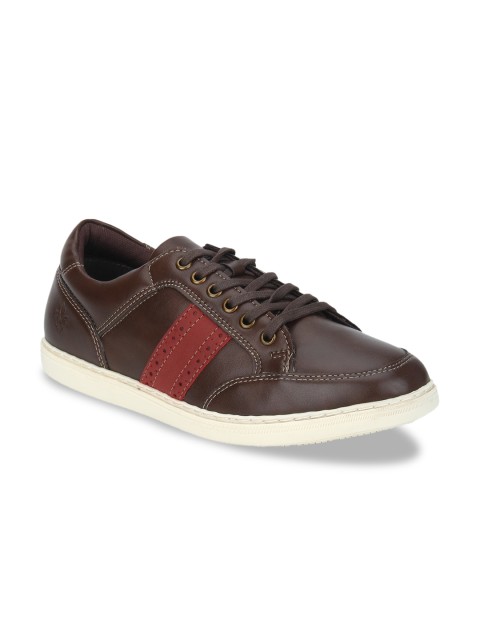 

Bond Street By Red Tape Men Brown & Red Sneakers