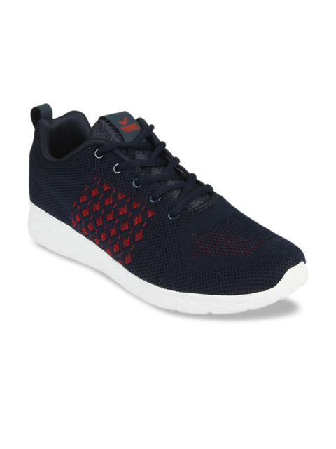 

Yuuki Men Navy Blue Mesh Running Shoes