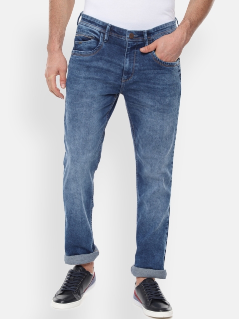

V Dot Men Blue Skinny Fit Mid-Rise Clean Look Jeans