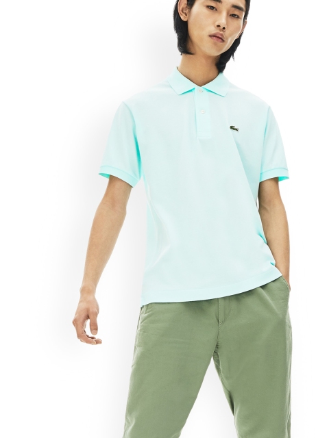 

Lacoste Men Blue Solid Polo Collar T-shirt