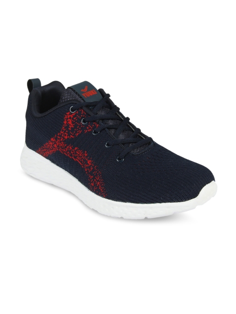 

Yuuki Men Navy Blue Mesh Running Shoes