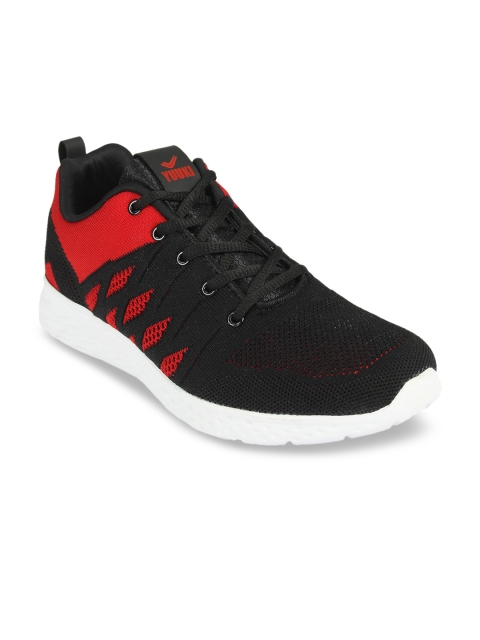 

Yuuki Men Black Mesh Running Shoes