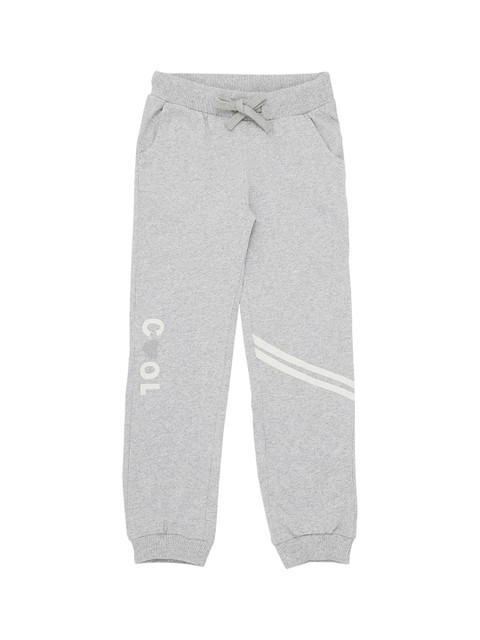 

Pantaloons Junior Girls Grey Melange Solid Slim Joggers