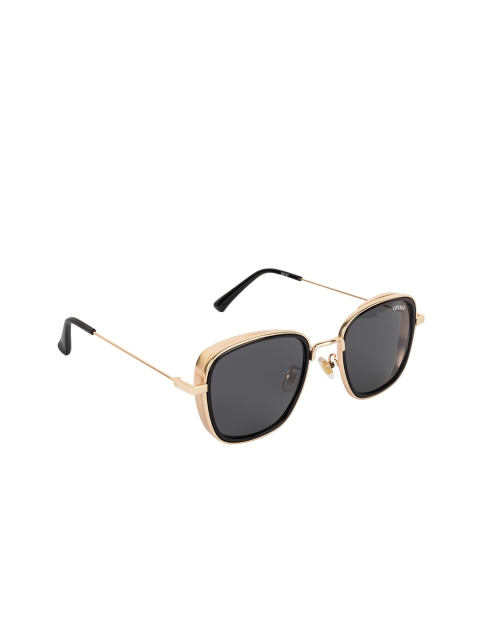 

Voyage Unisex Square UV Protected Sunglasses 58157MG3168, Black