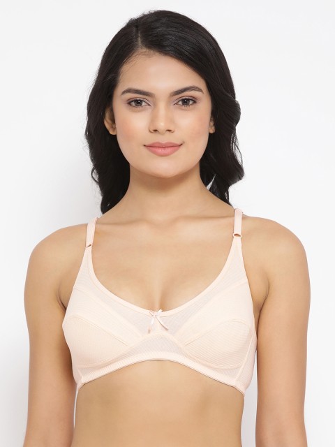 

Clovia Beige Solid Non-Wired Non Padded Everyday Bra BR1876P243