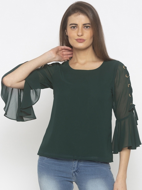 

Iti Women Green Solid Top