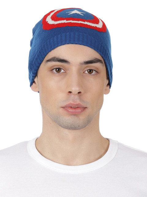 

Avengers Captain America Men Blue beanie