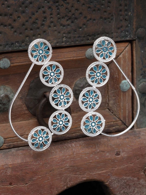 

PANASH Silver-Plated & Green Classic Studs