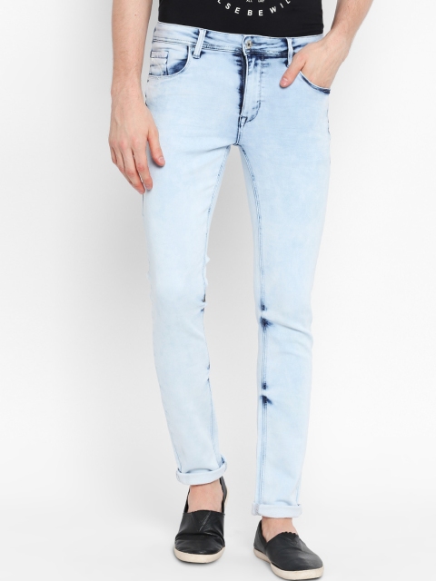 

Rex Straut Jeans Men Blue Slim Fit Mid-Rise Clean Look Stretchable Jeans
