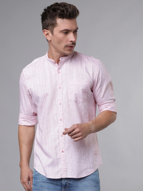 

Ecko Unltd Men Pink Slim Fit Solid Casual Shirt