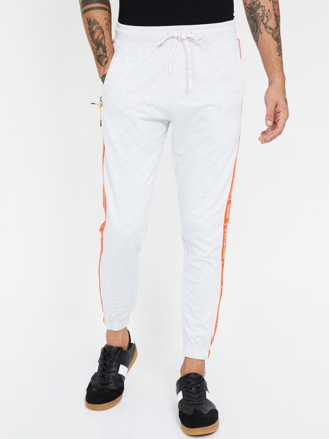 

UCLA Men Off-White Solid Slim-Fit Joggers
