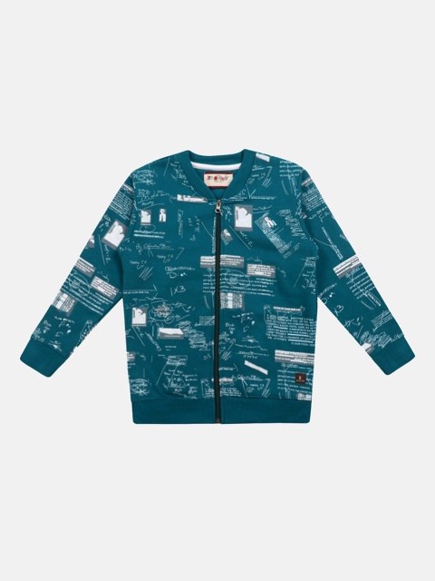 

Lil Tomatoes Boys Green & White Printed Sweatshirt