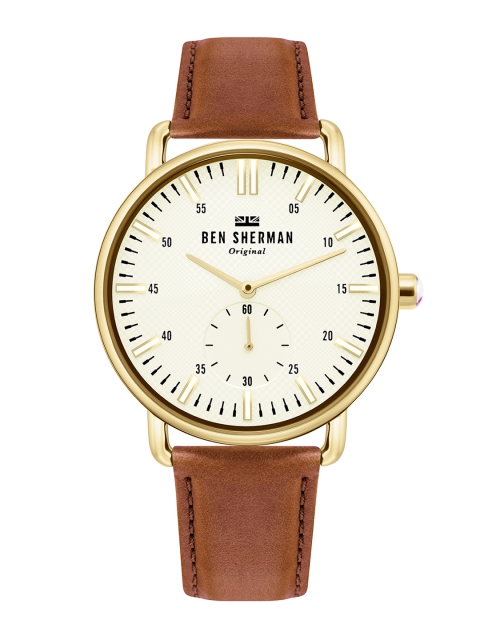 

BEN SHERMAN Men Cream-Coloured Analogue Watch WB033TG