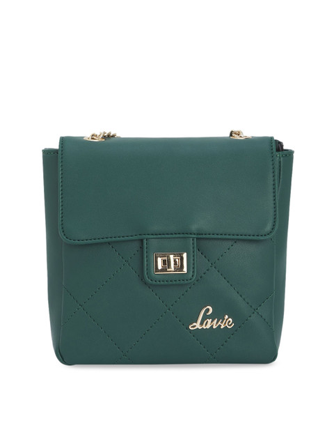 

Lavie Green Textured Sling Bag