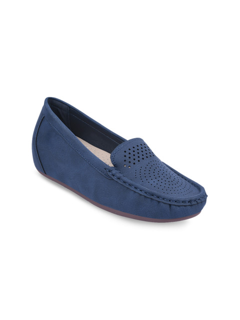 

URBANE Women Navy Blue Solid Ballerinas
