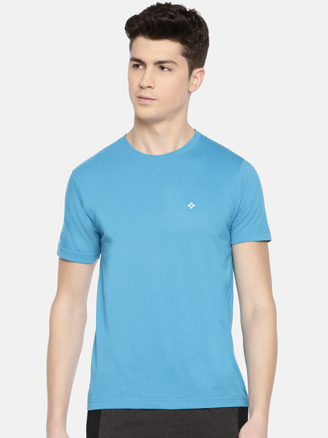 

Dollar Bigboss Men Blue Solid Lounge T-shirt