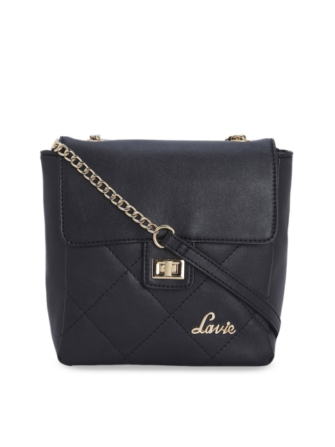 

Lavie Black Textured Sling Bag