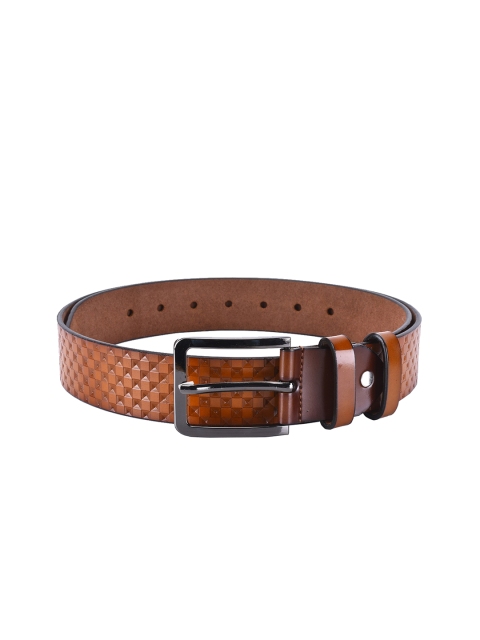 

BuckleUp Men Tan Brown Textured Belt
