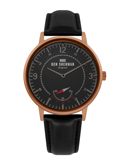 

BEN SHERMAN Men Black Analogue Watch WB034B