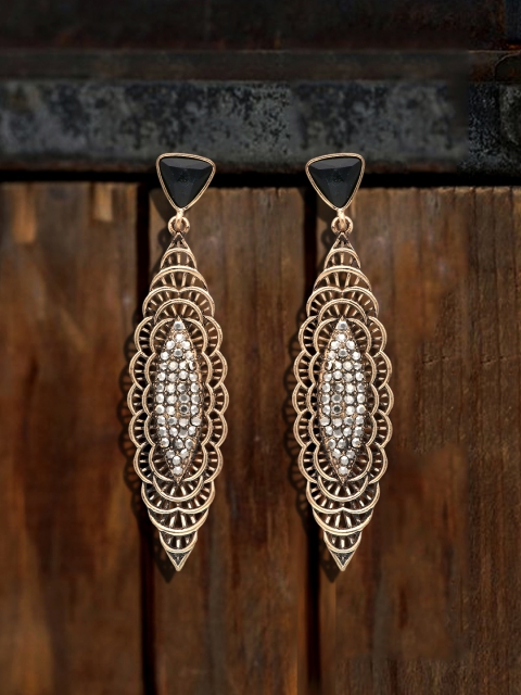 

Sia Art Jewellery Gold-Plated Contemporary Drop Earrings