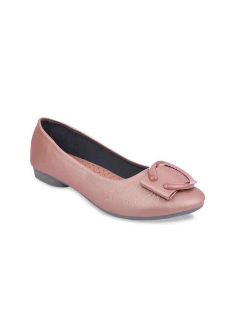 

URBANE Women Pink Textured Ballerinas