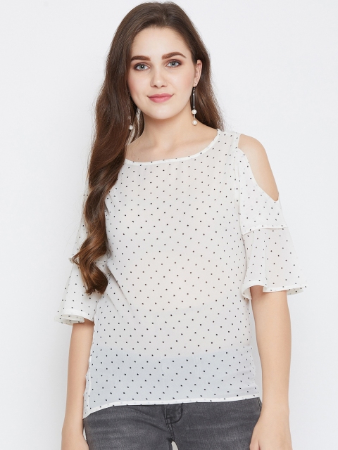 

AASK Women White Printed Top