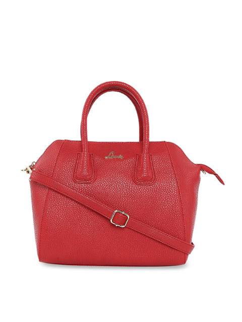 

Lavie Red Textured Handheld Bag