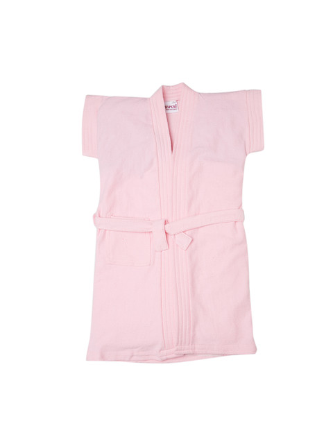 

BUMZEE Kids Pink Solid Bath Robe
