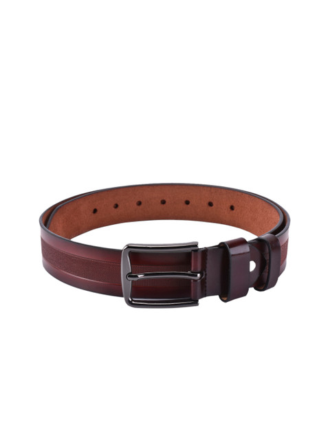 

BuckleUp Men Brown Solid Leather Belt
