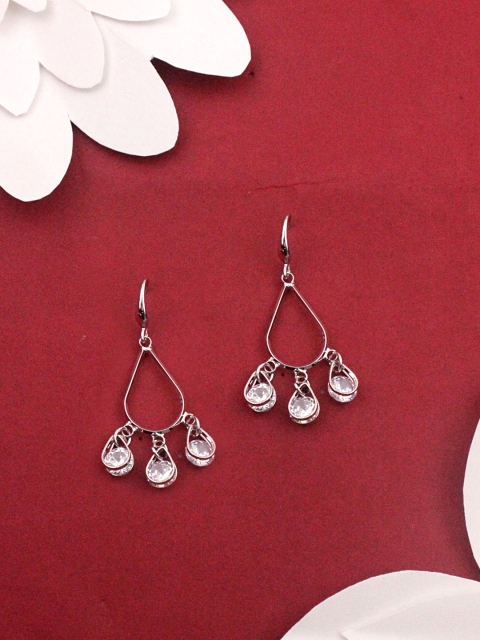 

Sia Art Jewellery Silver-Plated Contemporary Drop Earrings