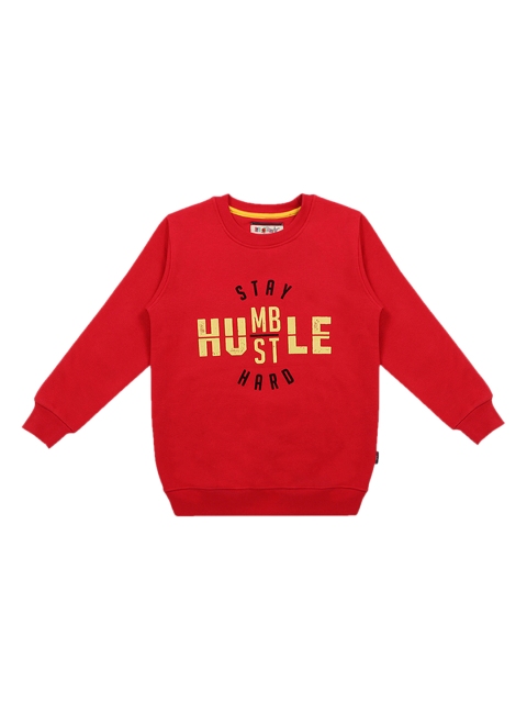 

Lil Tomatoes Boys Red & Yellow Printed Sweatshirt
