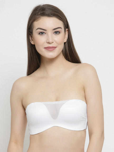 

PrettyCat White Solid Non-Wired Lightly Padded Push-Up Bra PC-BR-5155