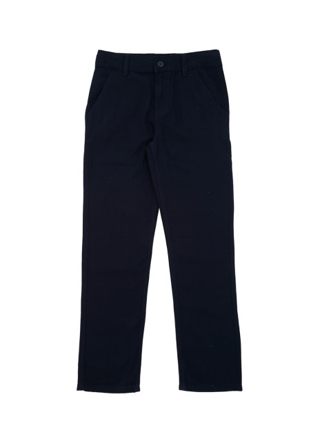 

Pantaloons Junior Boys Navy Blue Regular Fit Solid Regular Trousers