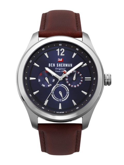 

BEN SHERMAN Men Blue & Brown Analogue Watch WBS112UT