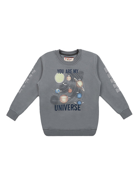 

Lil Tomatoes Boys Grey Printed Sweatshirt