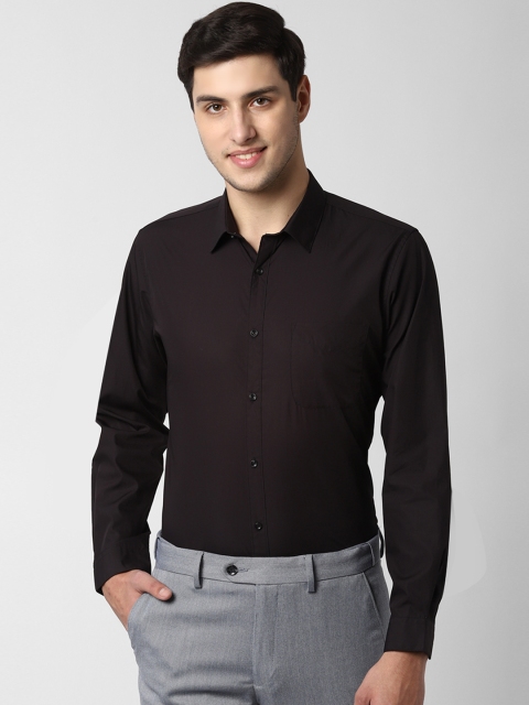 

Peter England Men Brown Slim Fit Solid Formal Shirt