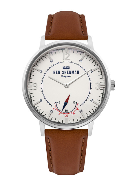 

BEN SHERMAN Men Off-White Analogue Watch WB034T