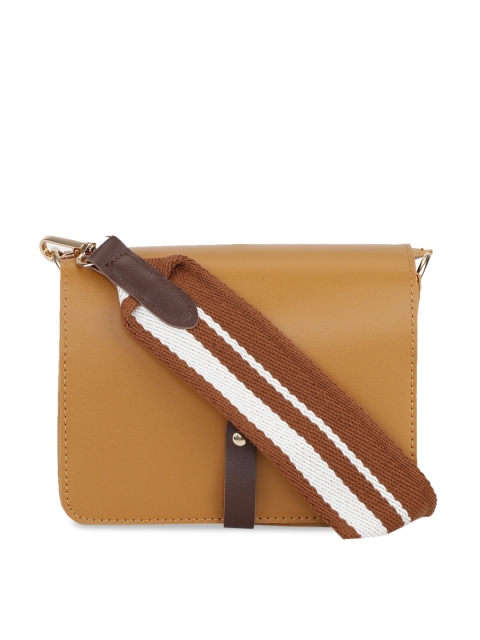 

People Mustard Yellow Solid Sling Bag